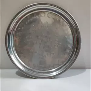 سینی قدیمی استیل درجه یک و ضخیم قطر 29 سانت