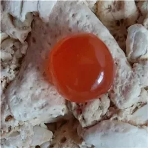 عقیق یمنی پاک پرتقالی قدیمی
