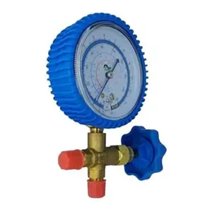 گیج شارژ گاز کولر تکی آبی (مانومتر)