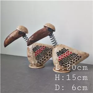 دو مجسمه مدرن پرنده،لک لک،نو