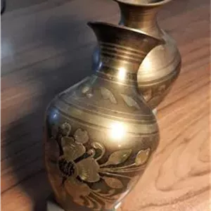 گلدان برنجی بسیار زیبا و دست ساز هندی