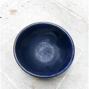 کاسه قدیمی لعابی رنگ سورمه ای کمیاب