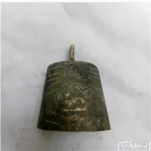 زنگوله قدیمی برنجی شیروخورشید