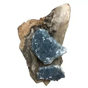 جفت سنگ راف سلستین (Celestine) طبیعی آبی