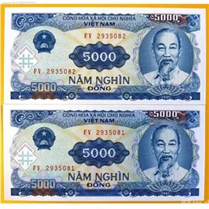 اسکناس جفت سوپر بانکی 5000 دونگ ویتنام