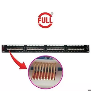 پچ پنل 24 پورت Cat5e UTP زاویه دار برند فول اصلی