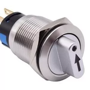 کلید سلکتوری فلزی 22mm بک لایت دار