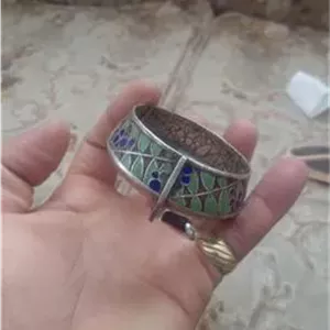 خاویار خوری  مینا کاری روسی قدمت بالا 