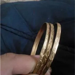 نیم ست النگو برنجی قلم