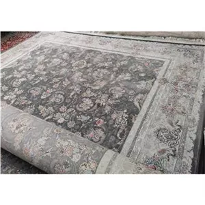 یک جفت فرش 1200 شانه طرح ابریشم کاشان