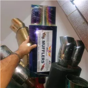منبع اگزوز اسپرت برند deluxe دولول هفت رنگ