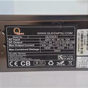 پاور کامپیوتر 330 وات Queen QU330QU(توضیحات)