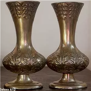 یک جفت گلدان سیلور پلیت مارکدار
