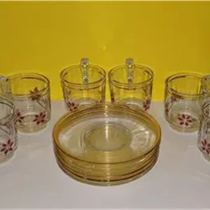 فنجان و نعلبکی ایتالیایی اصل طرح گل