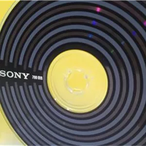 سی دی CD خام سونی اصل ژاپن قاب دار طرح دار مشکی