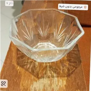 سرویس کاسه و پیاله بلور پذیرایی 6 عددی