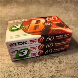 نوار کاست خام پک 3 عددی TDK B