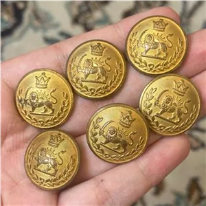 6 دکمه شیر و خورشید ( ساخت سوئد)
