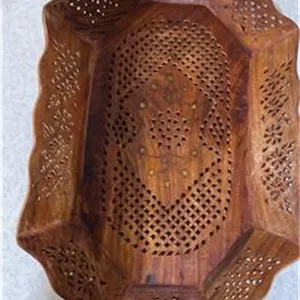 سینی مشبک چوب هندی