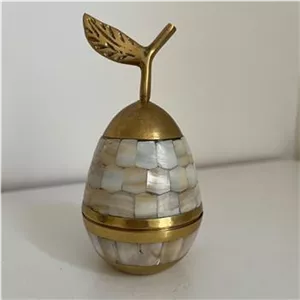 جا جواهری برنج و صدف قدیمی