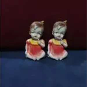جفت نمکدان یا نمکپاش سرامیکی کاغذی قدیمی