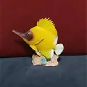مجسمه قدیمی پلی استر ماهی آنتیک و کلکسیونی