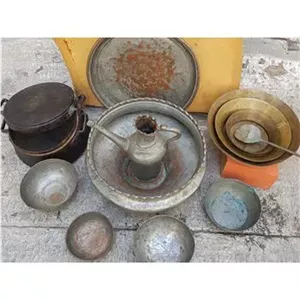 کاسه ولگن مسی قدیمی