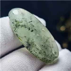 نگین کلکسیونی سنگ پرهنیت مودار معدنی کد  38707