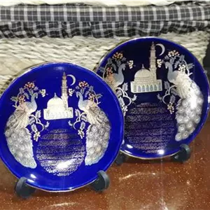 نعلبکی طلا کوب قدیمی ژاپنی 2عدد