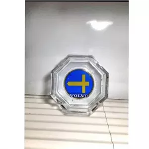زیر سیگاری خاص و قدیمی با طرح volvoوپرچم سوئد