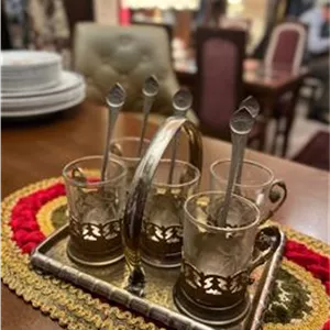 سینی تعارف برنجی آنتیک