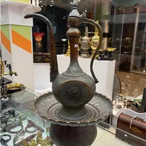 آفتابه و لگن مسی قدیمی
