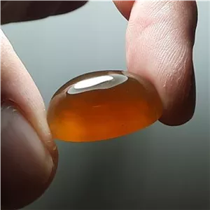 عقیق خرمایی درشت خوشرنگ آبدار طبیعی اصل یمن