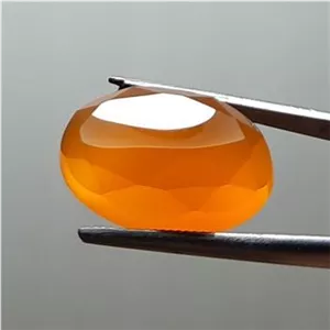 عقیق پرتقالی الماس تراش خوشرنگ آبدار اصل معدنی