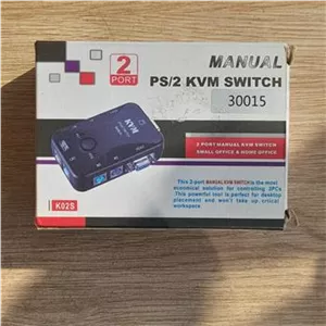 سوییچ کی وی ام دو پورت ps2 مدلMANUAL