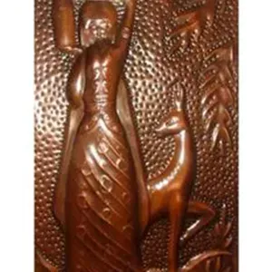 تابلو مسی برجسته کاری روسی. اب اوردن از چشمه