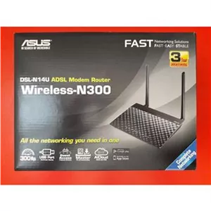 مودم روتر بیسیمN300 ایسوس سری ADSL2plus مدلDSLN14U