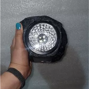 چراغ دفینه ای باغچه طرح سنگ