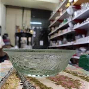 کاسه بلور مات انگوری قدیمی