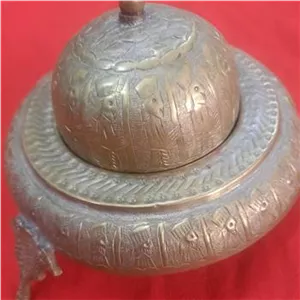 خاویار خوری برنجی قدیمی 