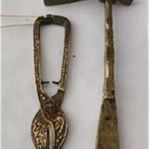 قندشکن قند شکن و قند چین برنجی قدیمی 