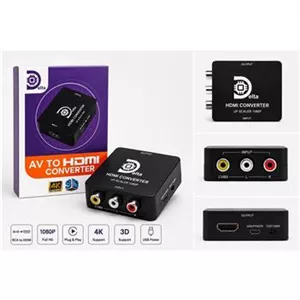 مبدل AV به HDMI برند معتبر دلتا (RCA to HDMI)