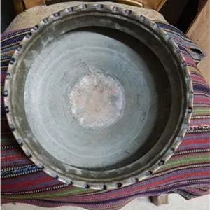 لگن مسی قاجاری سالم