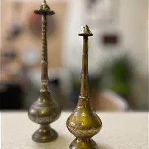 گلاب پاش قدیمی طرح دار به صورت جفت