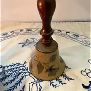 زنگوله قدیمی برنجی با نقاشی دست و میناکاری