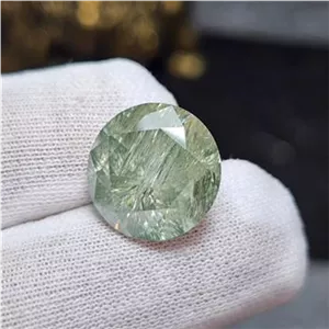 نگین درشت سنگ موزانایت خوش رنگ اصلی کد 36927