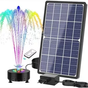 فواره ابنمای LED خورشیدی و برق مستقیم پنل بزرگ