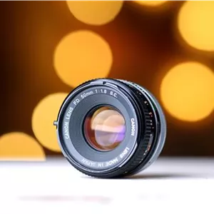 لنز کانن canon sc 50mm 1.8 مانت FD آنالوگ