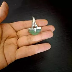 انگشتر زبرجد نقره 