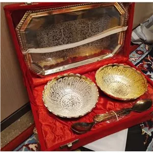 ست کاسه برنجی هندی قدیمی